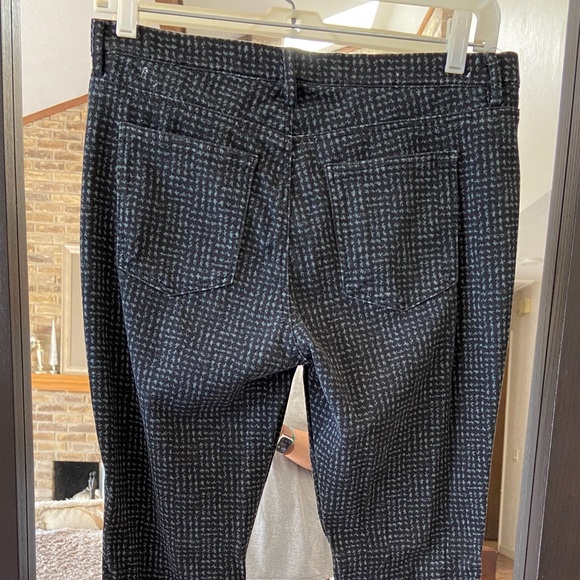 Uniqlo Ultra Stretch Legging Pants black green houndstooth - Picture 5 of 9